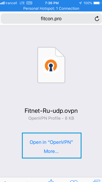 آموزش Openvpn در آیفون