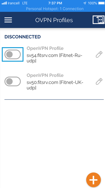 آموزش openvpn در آیفون و آیپد