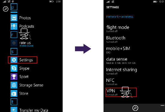 آموزش ikev2 در ویندوز فون