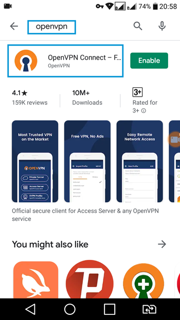 آموزش openvpn اندروید