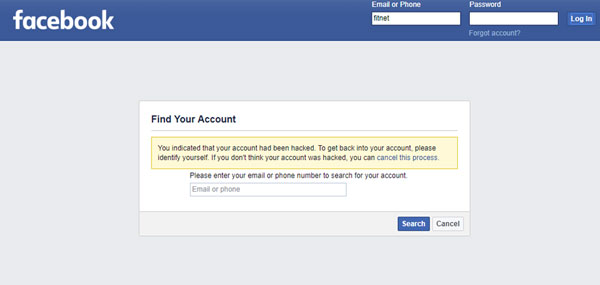 فیسبوک هک شده