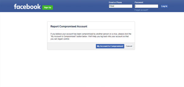 آموزش بازگرداندن فیسبوک هک شده