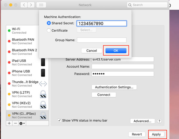 آموزش VPN در مک بوک